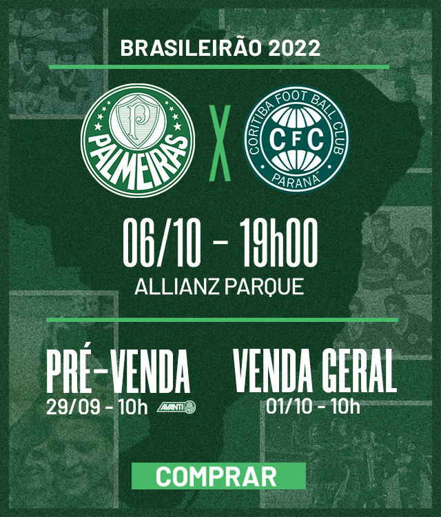 Ingressos Palmeiras X Curitiba