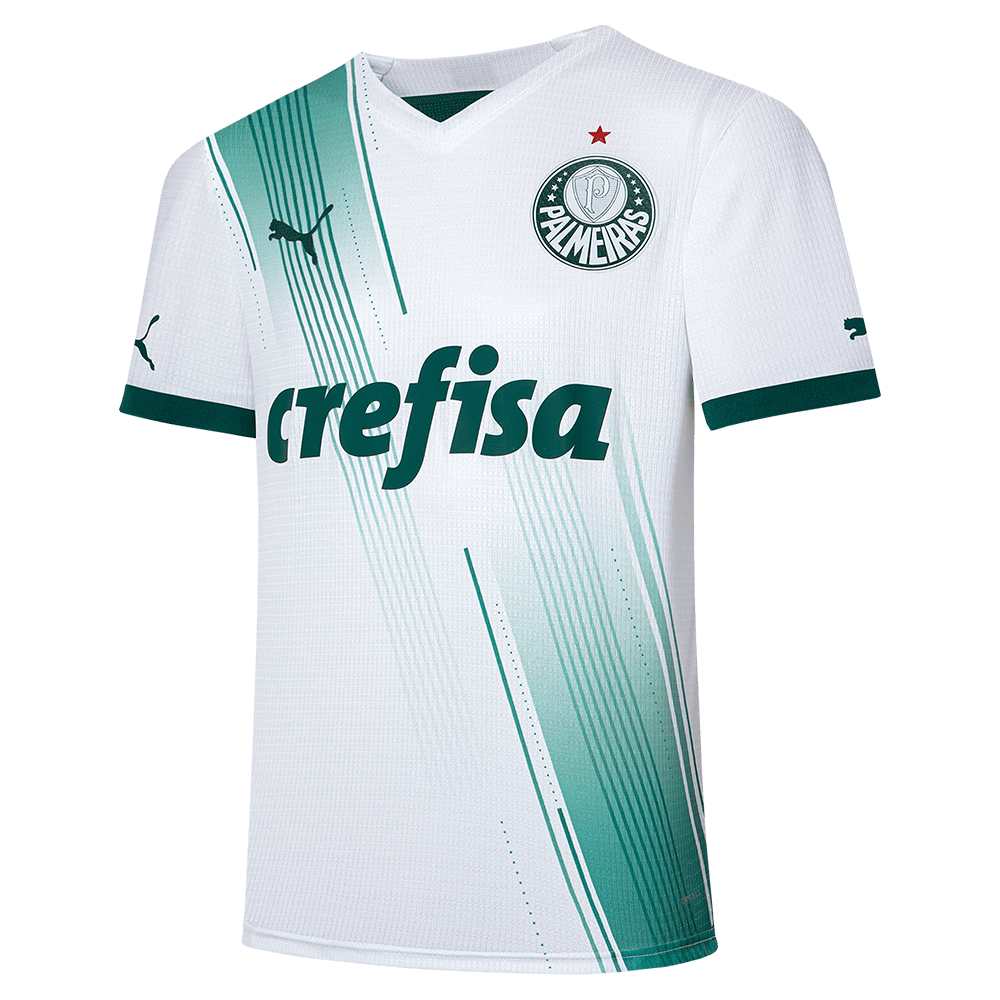 Camisa Palmeiras Puma I 23/24 - Jogador - Branco - 3GG