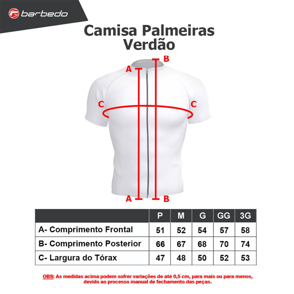 Camisa de Ciclismo Barbedo Palmeiras Verdão - Palmeiras Store