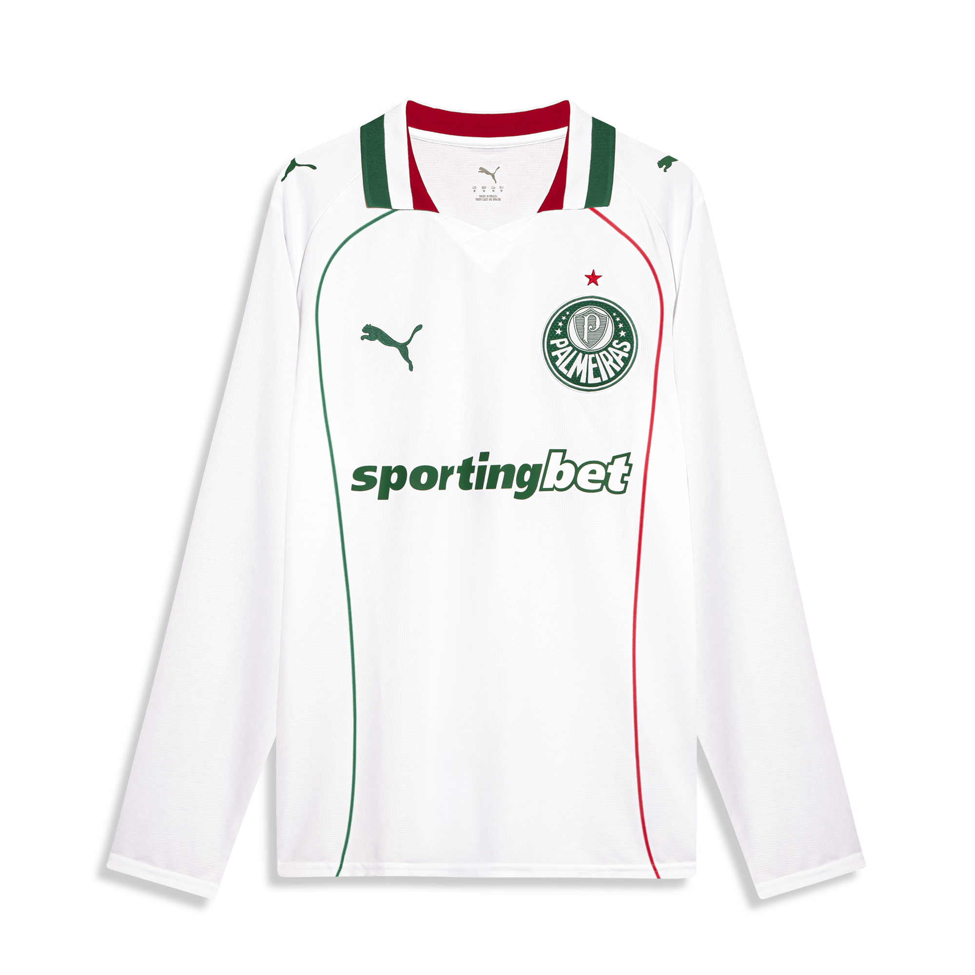 Camisa Palmeiras Puma II 26/27 Torcedor - Manga Longa