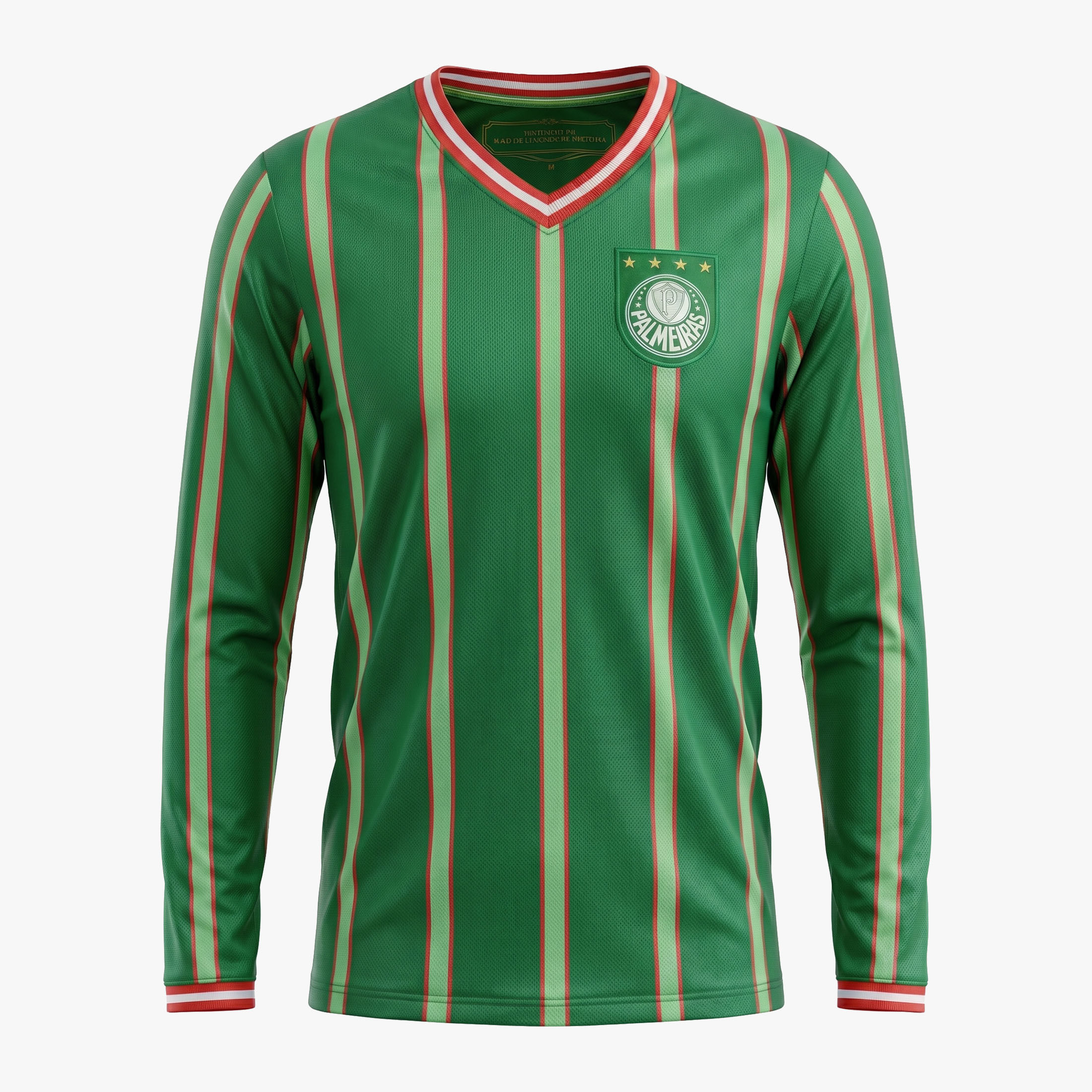 Camiseta Manga Longa Palmeiras Retrô 2001 Masculina